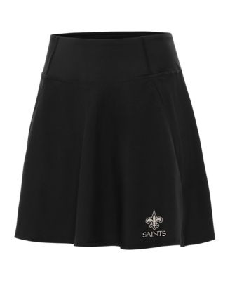 Women's Black New Orleans Saints Brushed Carbon Chip Skort