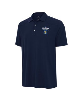 Men's Navy Finland Hockey 2025 4 Nations Face Off Western Polo Shirt
