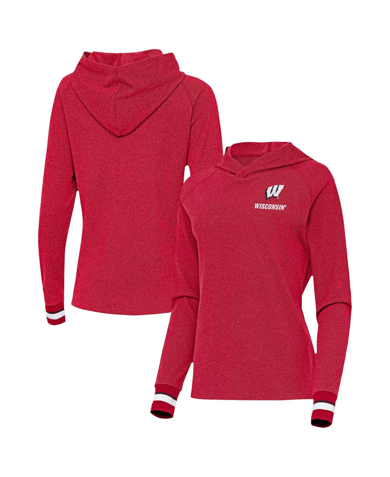Women's Red Wisconsin Badgers Trek Pullover Hoodie