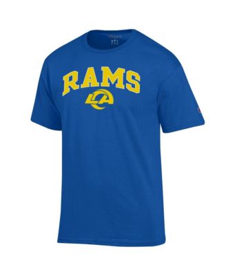 Men's Royal Los Angeles Rams Arch Over Logo T-Shirt