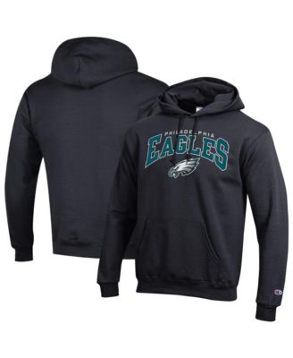 Men's Black Philadelphia Eagles Power Blend Arch over Logo Hoodie