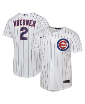 Men's Nico Hoerner White Chicago Cubs Home Replica Jersey