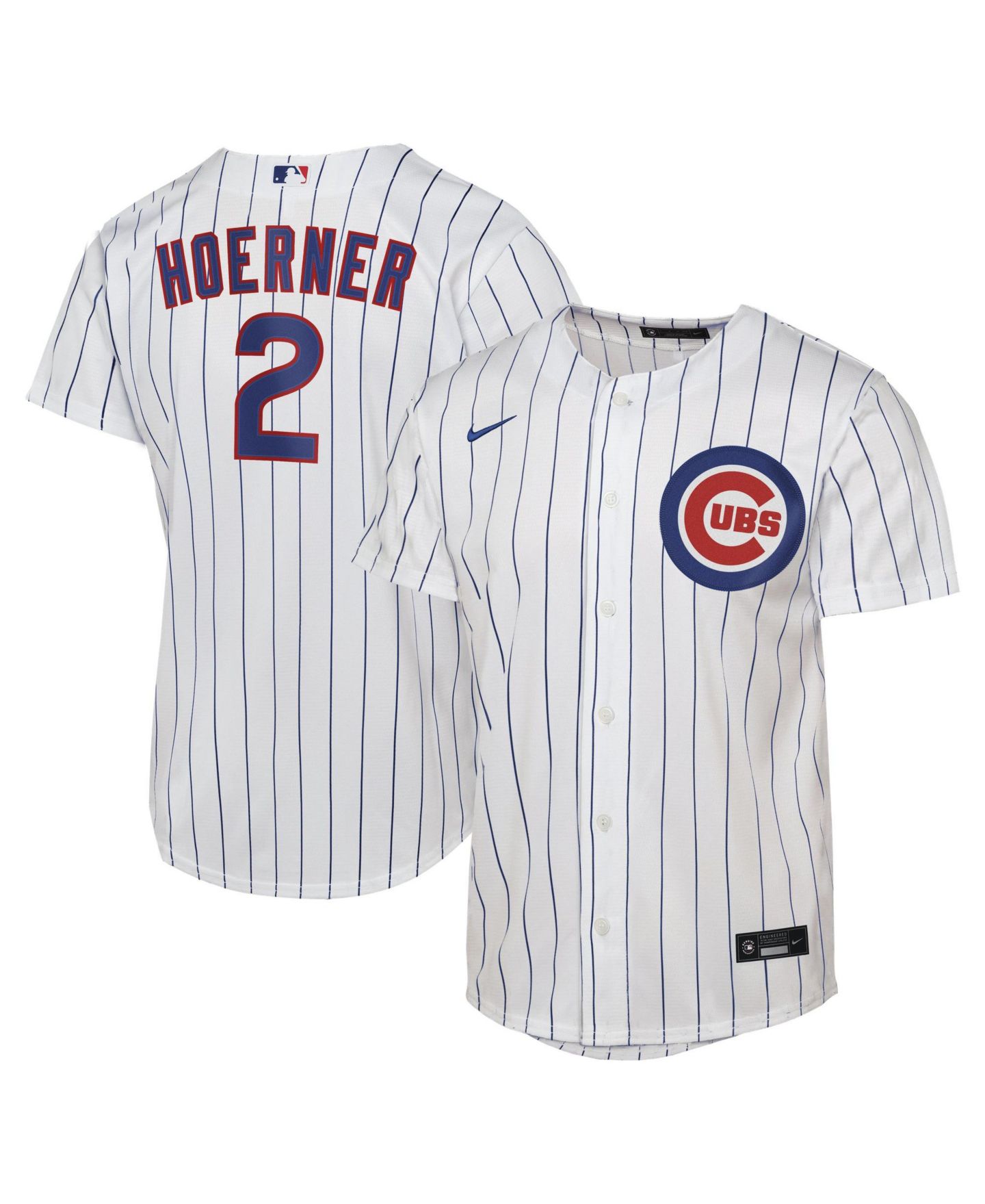 Мужской топ Nike Nico Hoerner White Chicago Cubs Home Replica Jersey — фото 1
