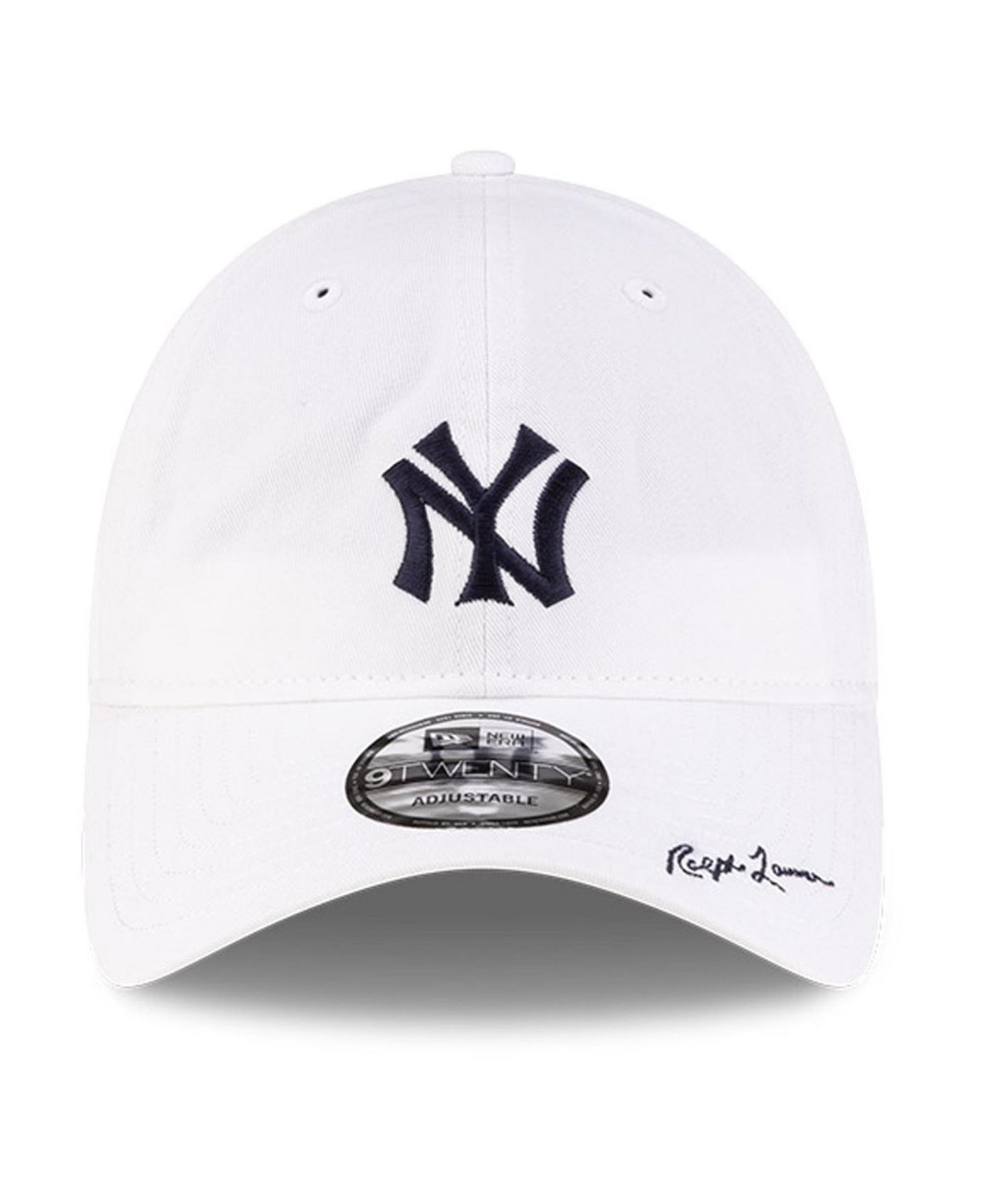 Мужская кепка New Era x Ralph Lauren White New York Yankees 9TWENTY Adjustable Hat — фото 2