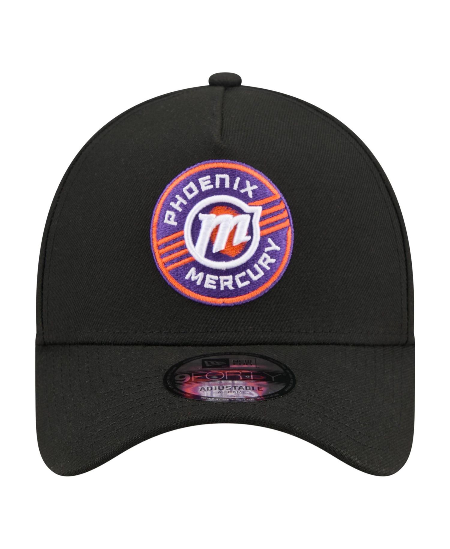 Men's and Women's Black Phoenix Mercury Core Logo A-Frame 9FORTY Adjustable Hat