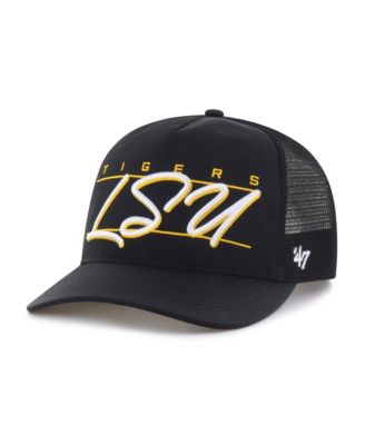 Men's and Women's Black LSU Tigers Brrr Condor Mesh Hitch Adjustable Hat