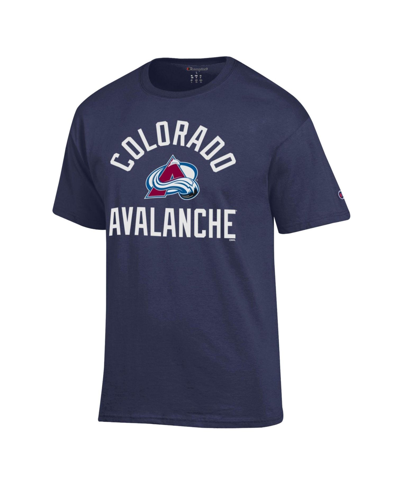 Men's Navy Colorado Avalanche Primary Logo Jersey T-Shirt