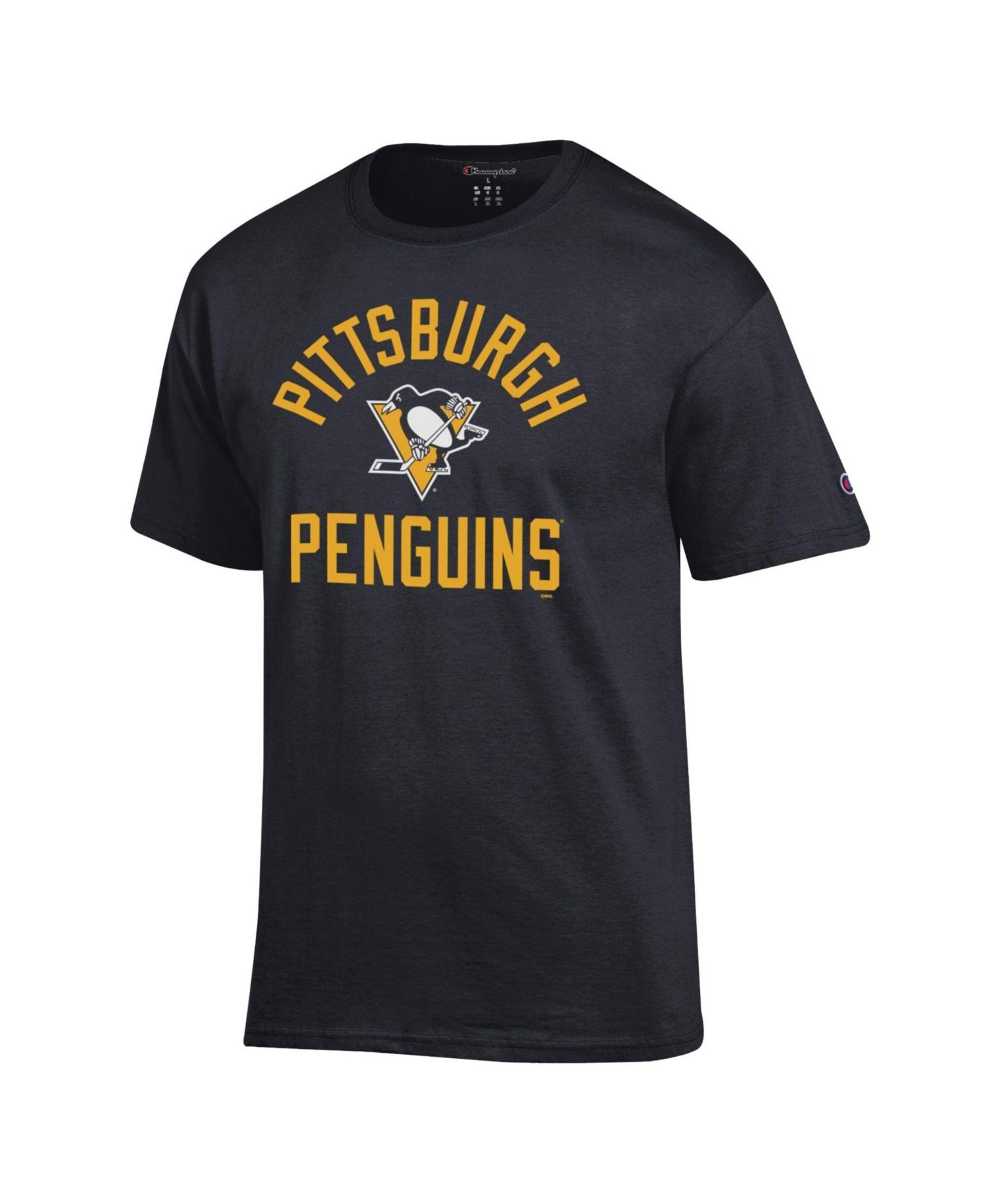 Men's Black Pittsburgh Penguins Primary Logo Jersey T-Shirt