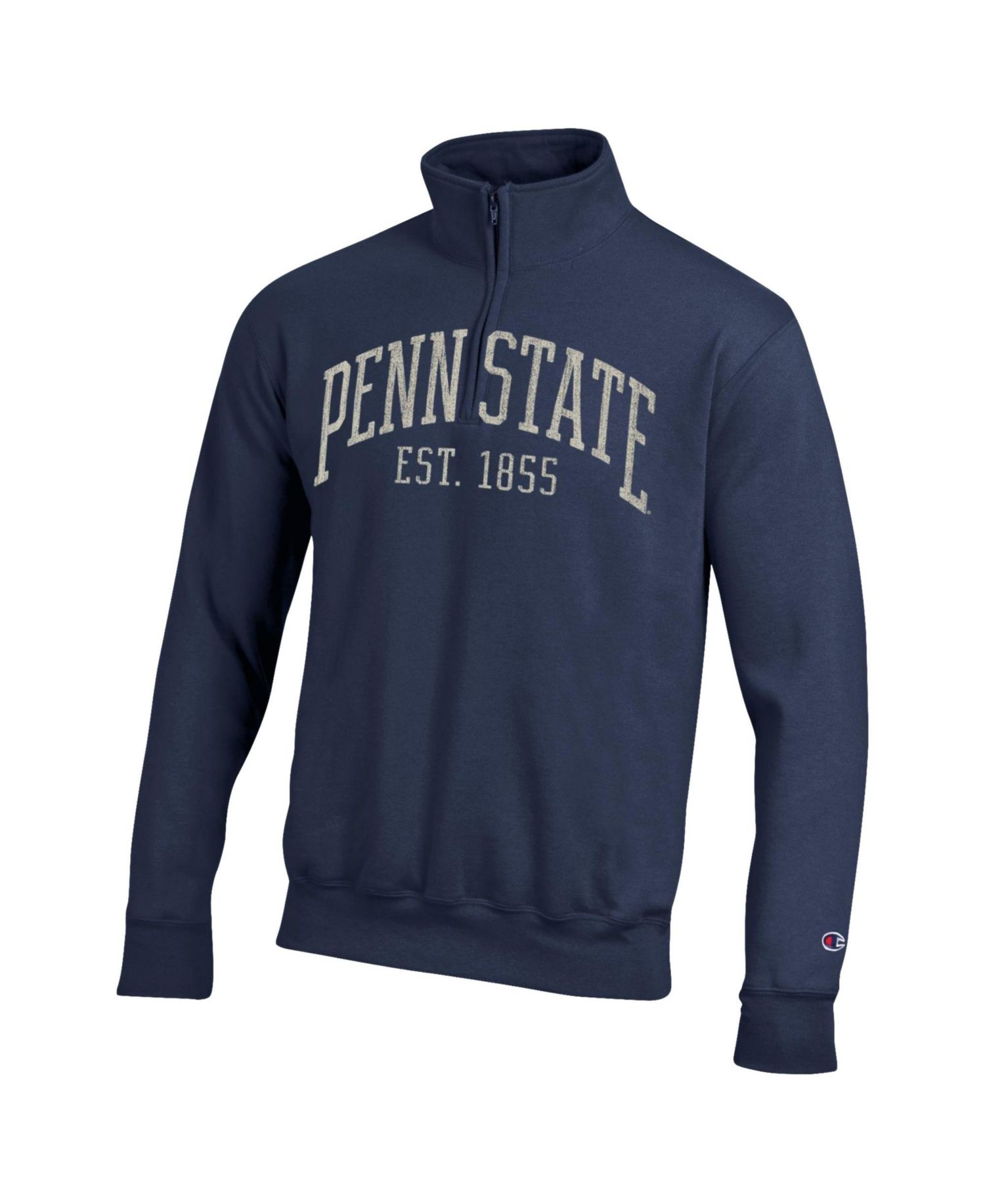 Men's Navy Penn State Nittany Lions Powerblend Quarter-Zip Pullover Sweatshirt