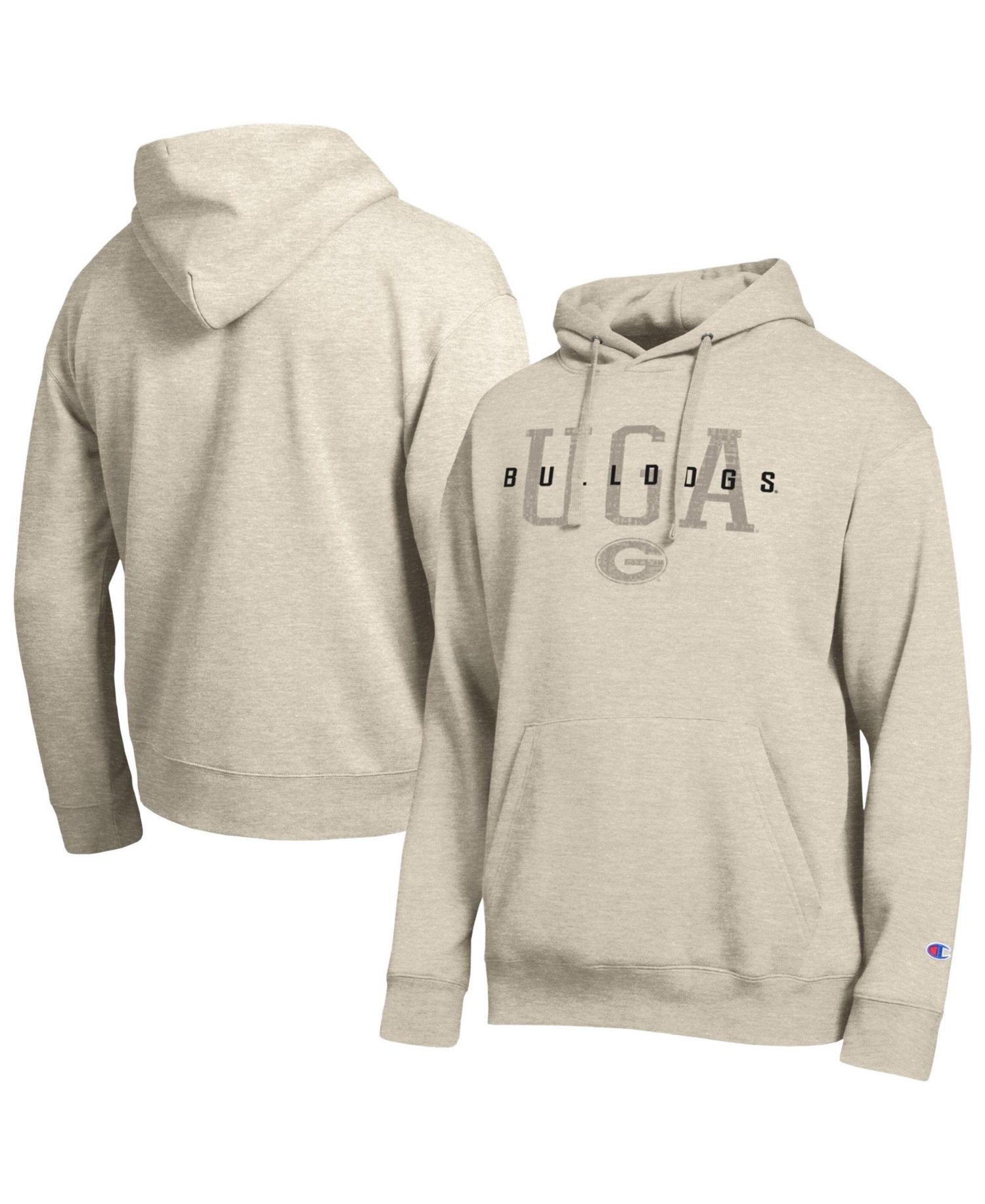 Men's Oatmeal Georgia Bulldogs All-Star Neutral Stack Hoodie