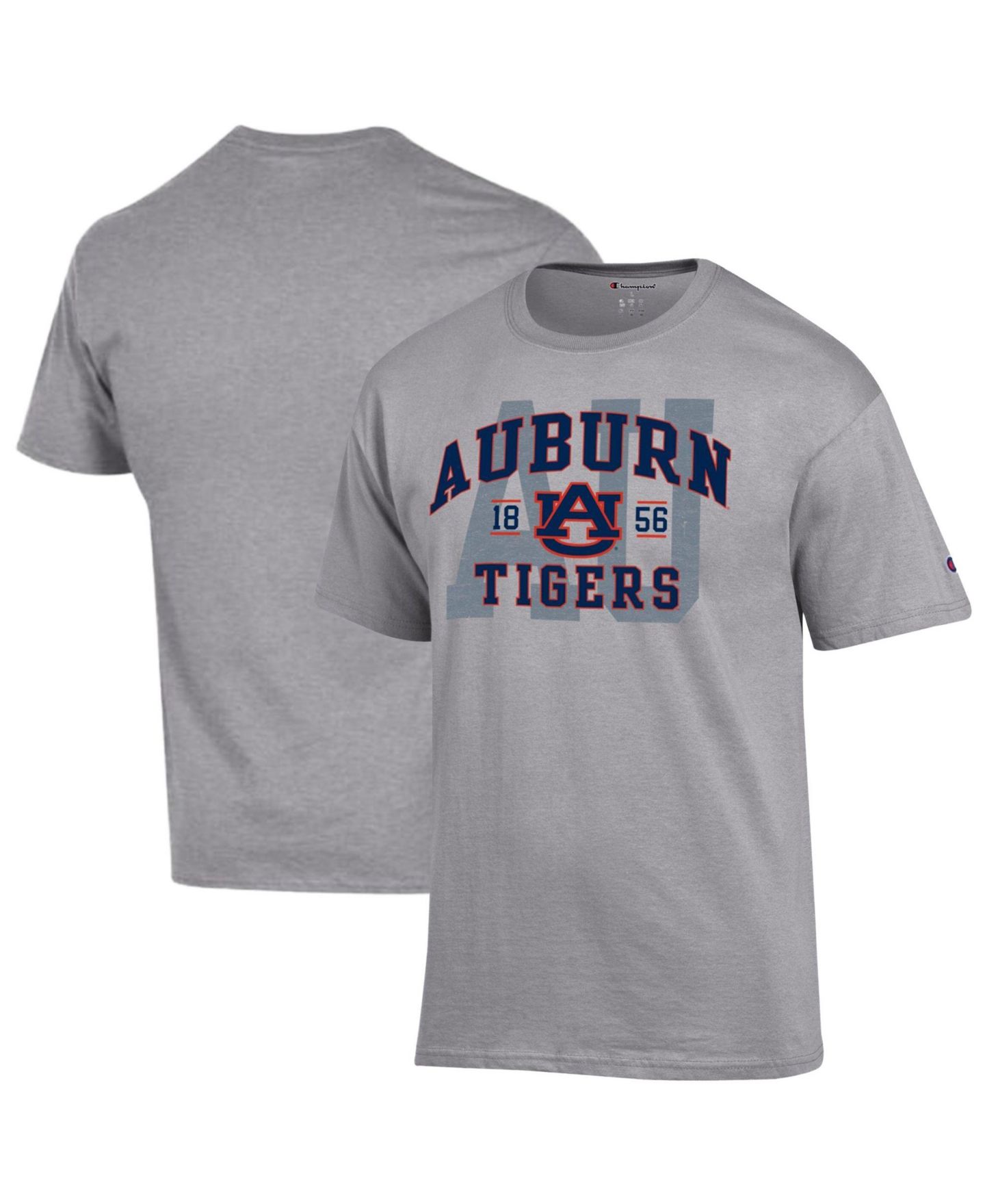 Мужская футболка Champion Heather Gray Auburn Tigers Varsity — фото 1