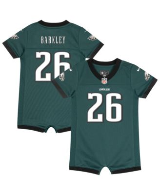 Baby Boys and Girls Saquon Barkley Midnight Green Philadelphia Eagles Romper Jersey