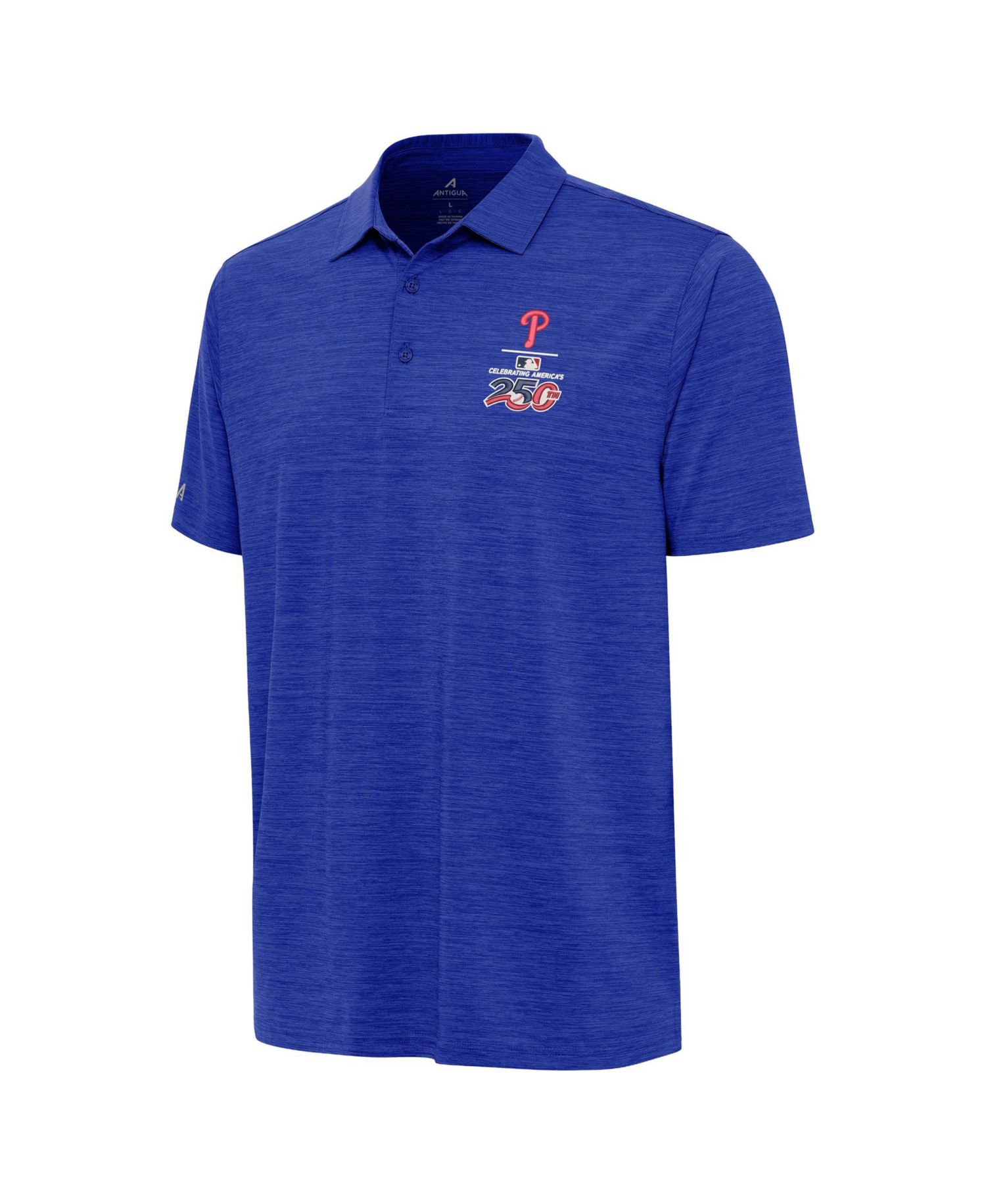 Men's Heather Royal Philadelphia Phillies Celebrating America's 250th Layout Polo Shirt