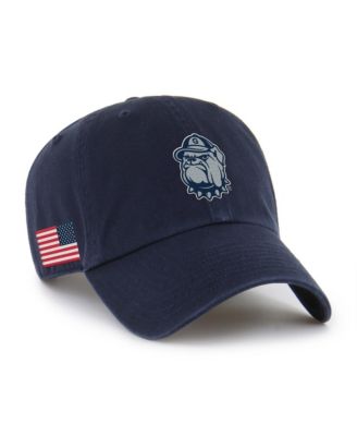 Men's Navy Georgetown Hoyas Americana Heritage Clean Up Adjustable Hat