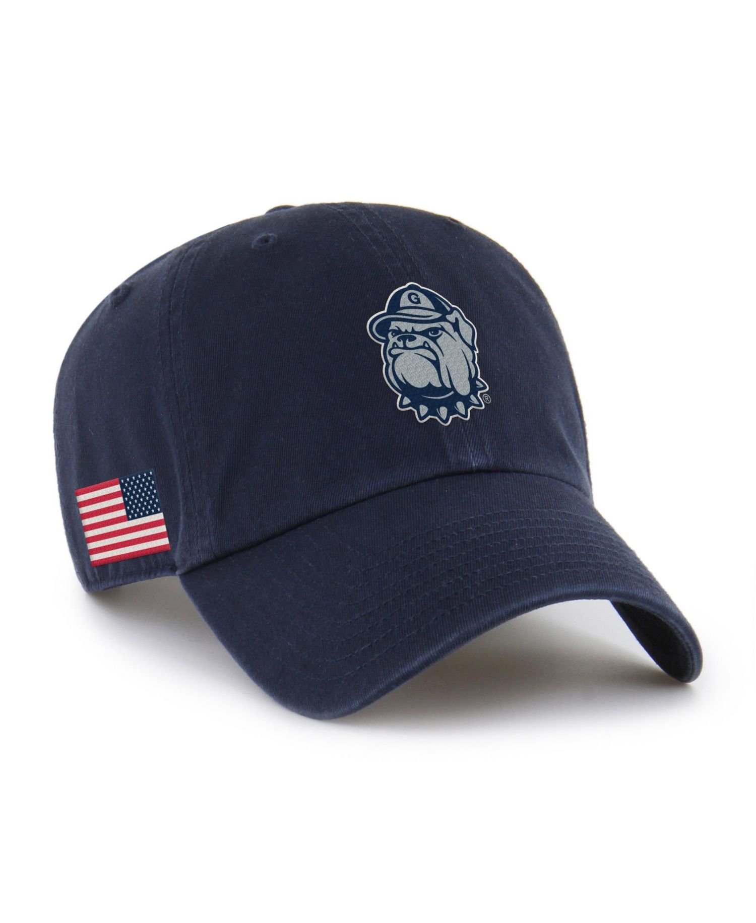Men's Navy Georgetown Hoyas Americana Heritage Clean Up Adjustable Hat