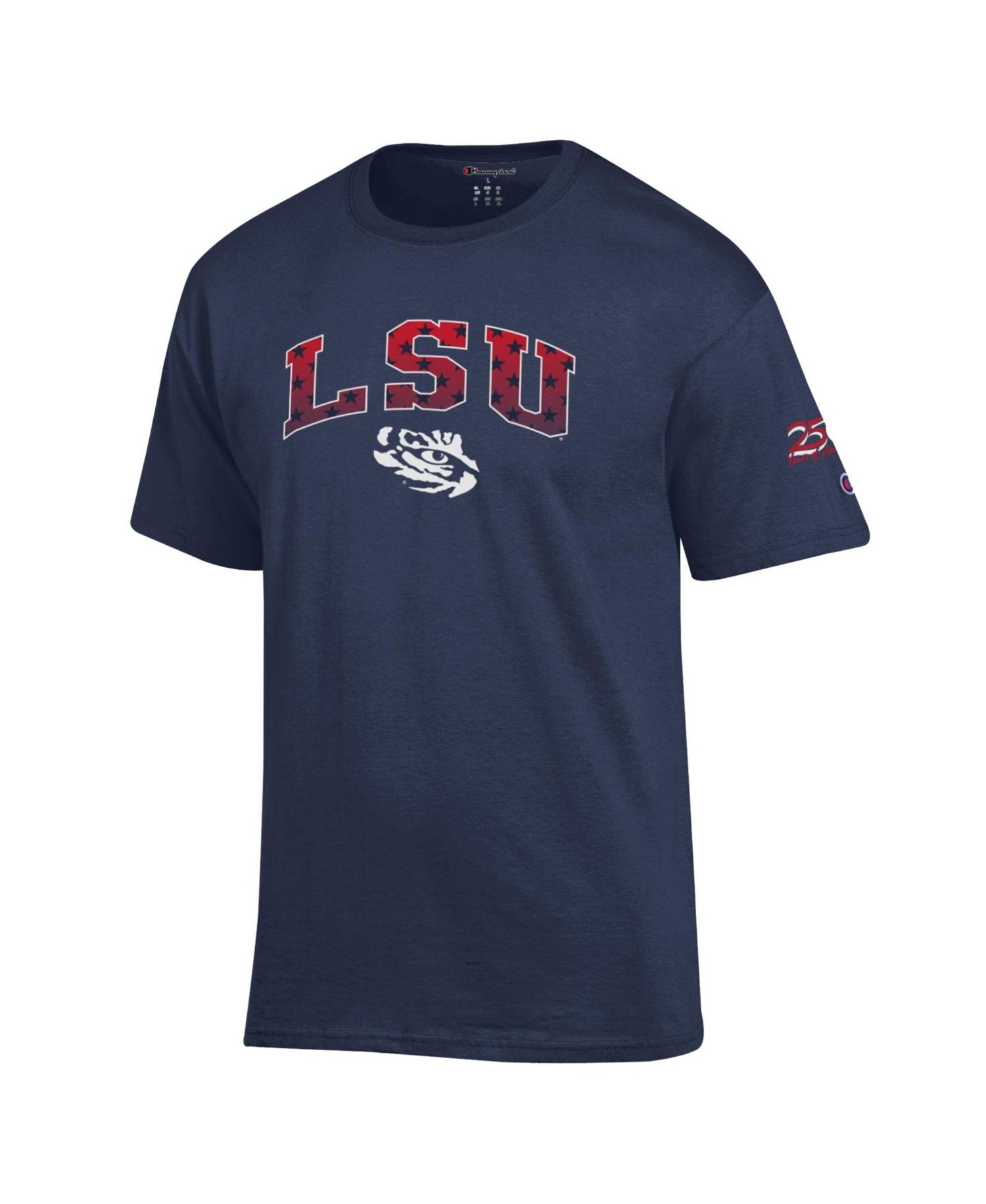 Men's Navy LSU Tigers Americana 250th Arch T-Shirt