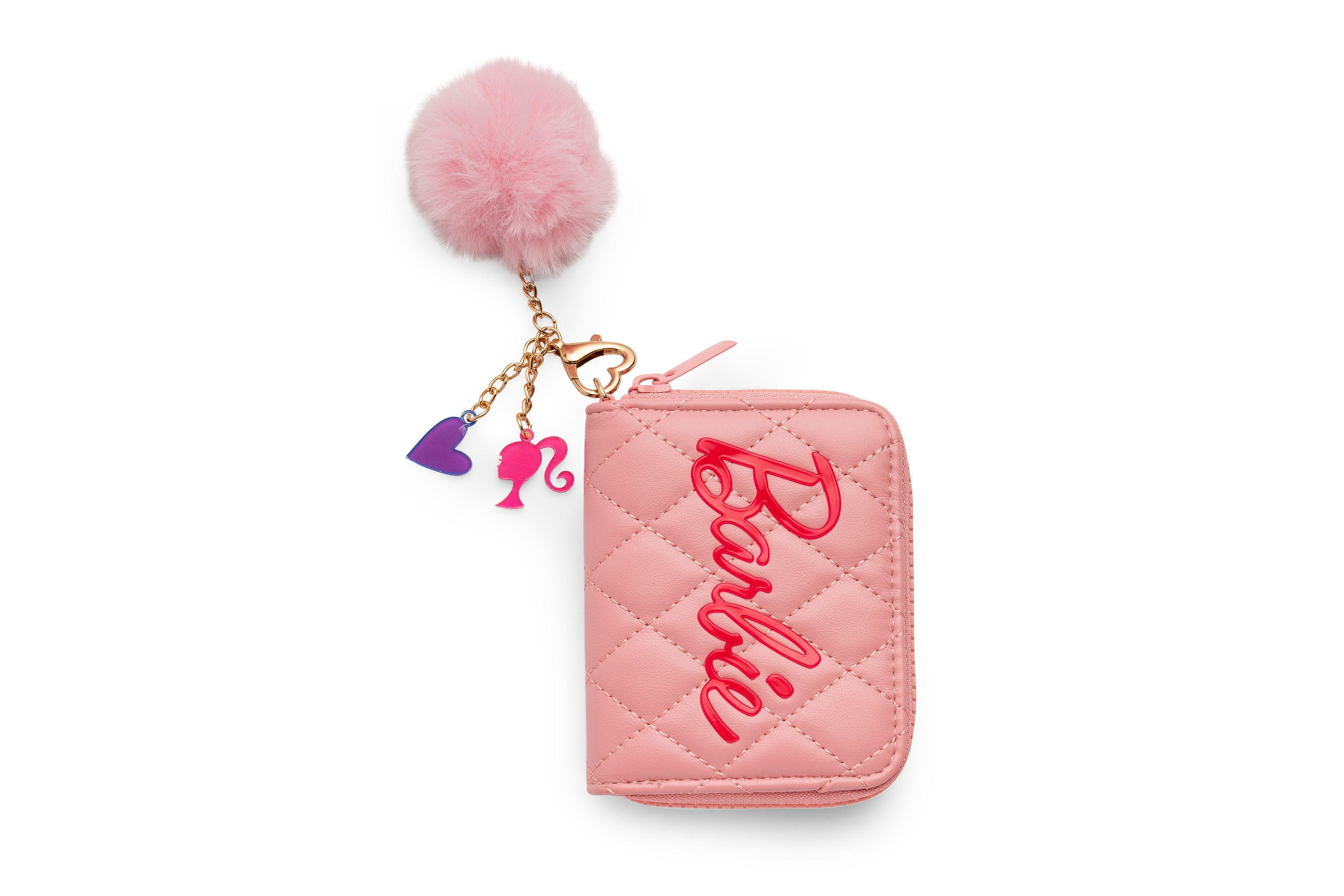 Barbie Quilted Kids Zip Wallet with Charm