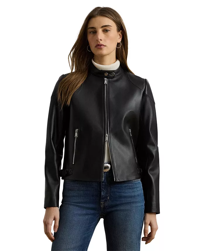 Women's Lambskin Moto Jacket