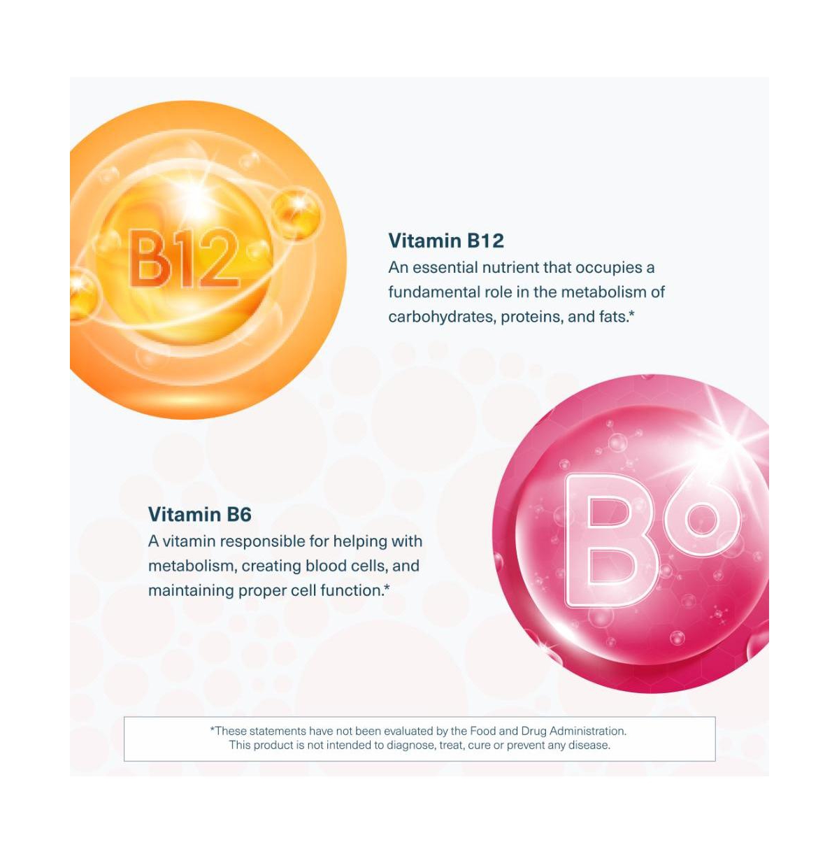 Youtheory B12B6 Vitamin B6 and Vitamin B12 Offers Brain Health, Energy and Immunity Support Dairy, Soy and Gluten Free 60 Gummies