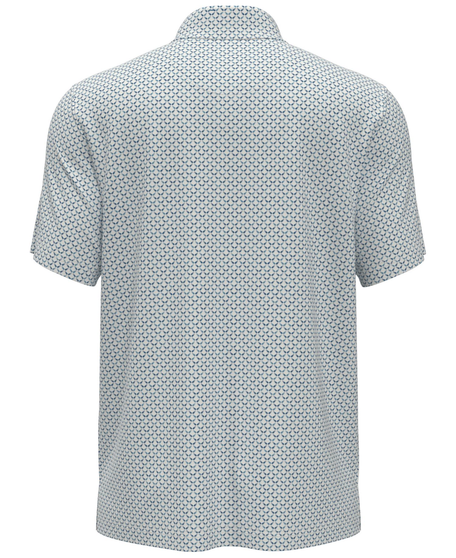 Men's Classic Geometric Print Regular-Fit Polo Shirt