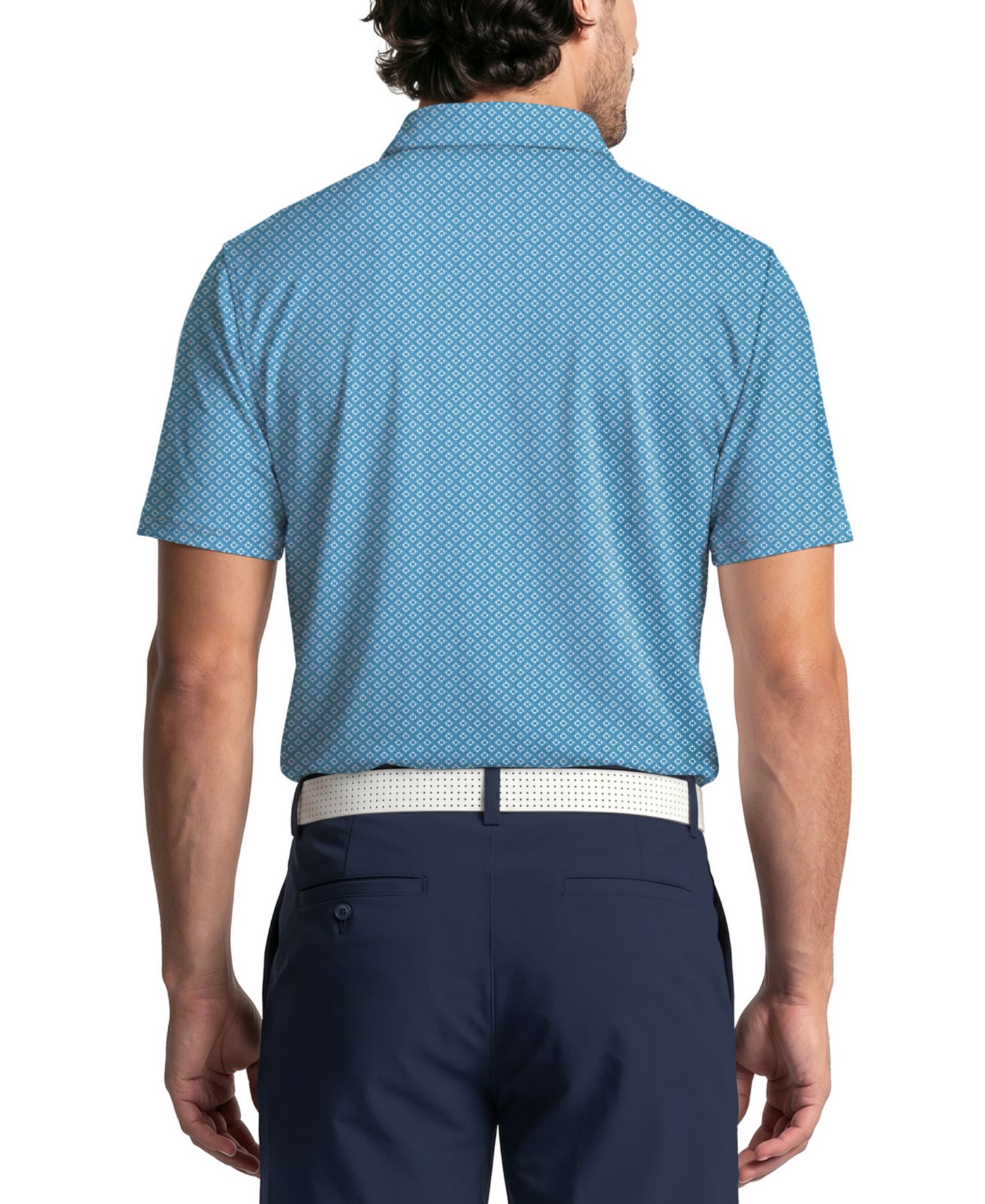 Men's Essential Geo Printed Polo Shirt