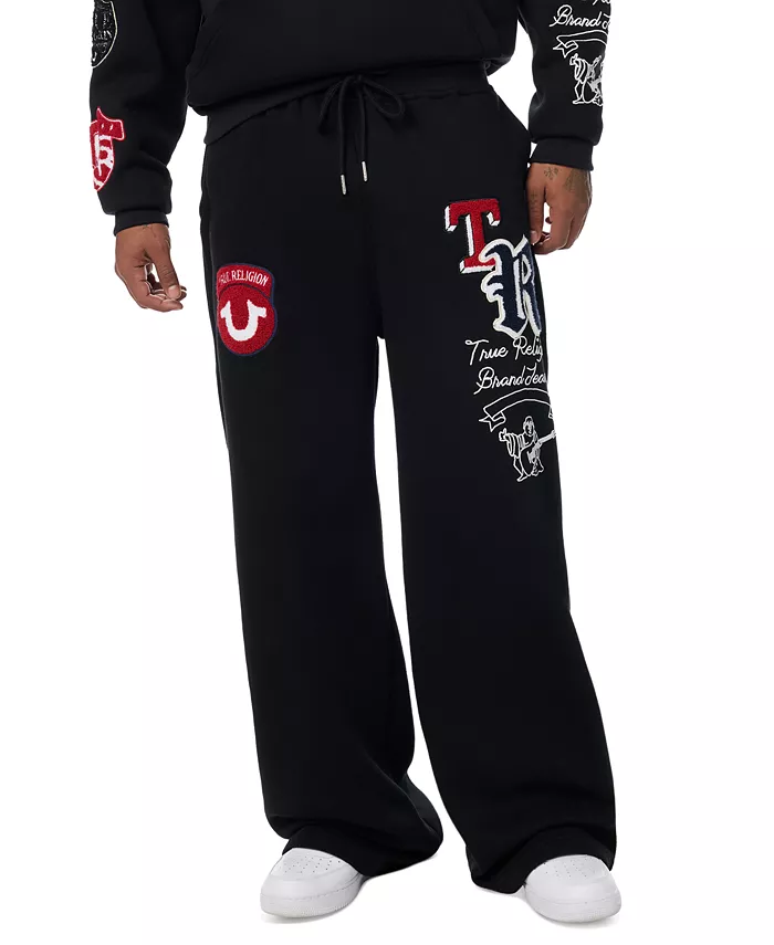 Men's Logo Patch Baggy Sweatpants