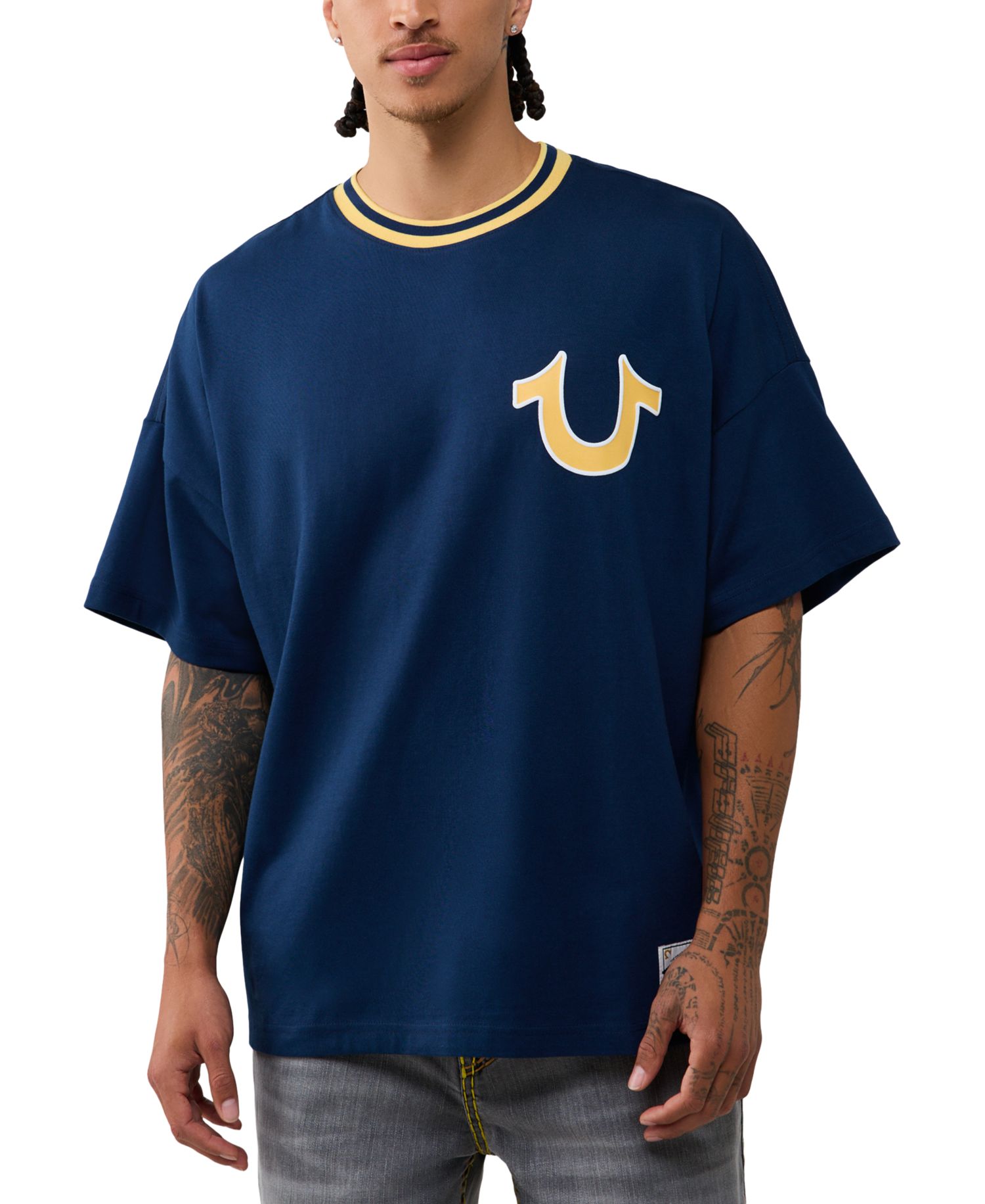 Men's Script Heavy Oversized T-Shirt
