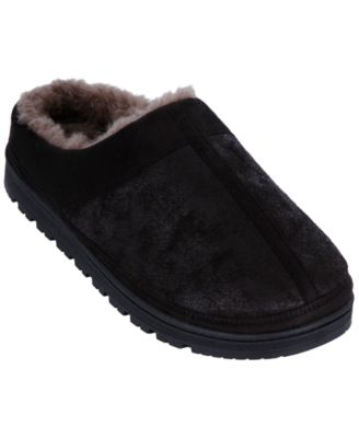 Men's Faux Suede Clog Slippers