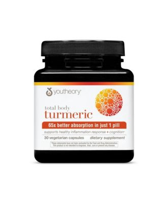 Total Body Turmeric, Vegetarian Capsules, 30 Count, Supports Healthy Inflammation Response and Cognition