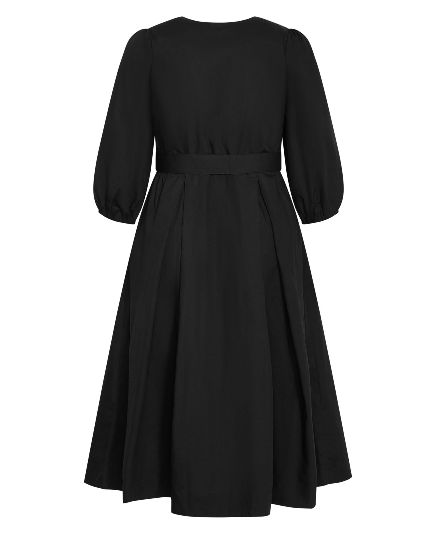 Plus Size Kaiya V-Neck Midi A-Line Dress