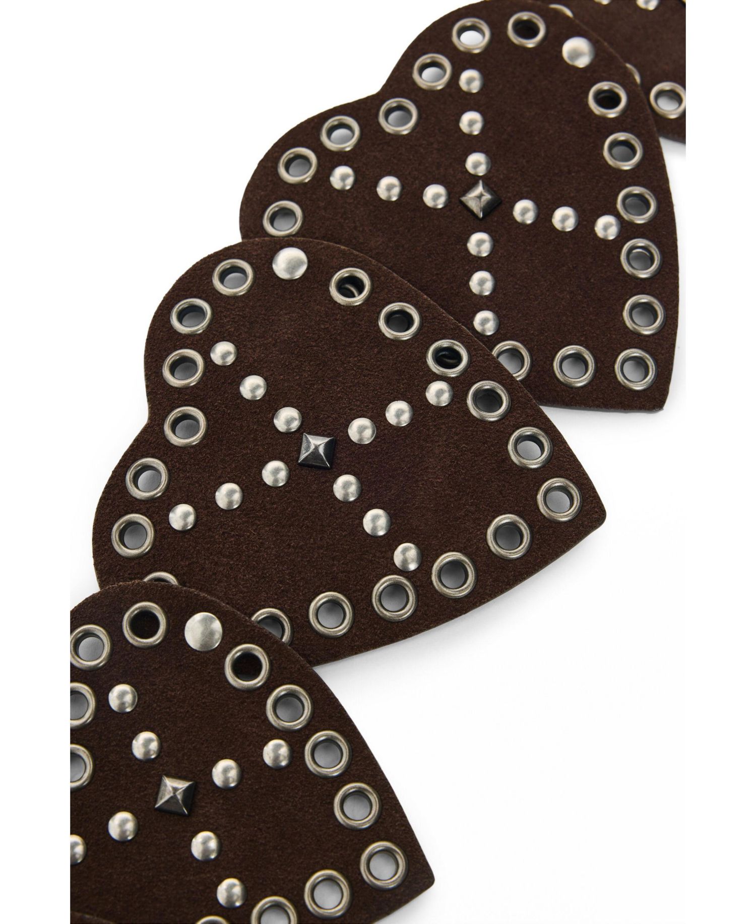 Women's Studded belt with hearts