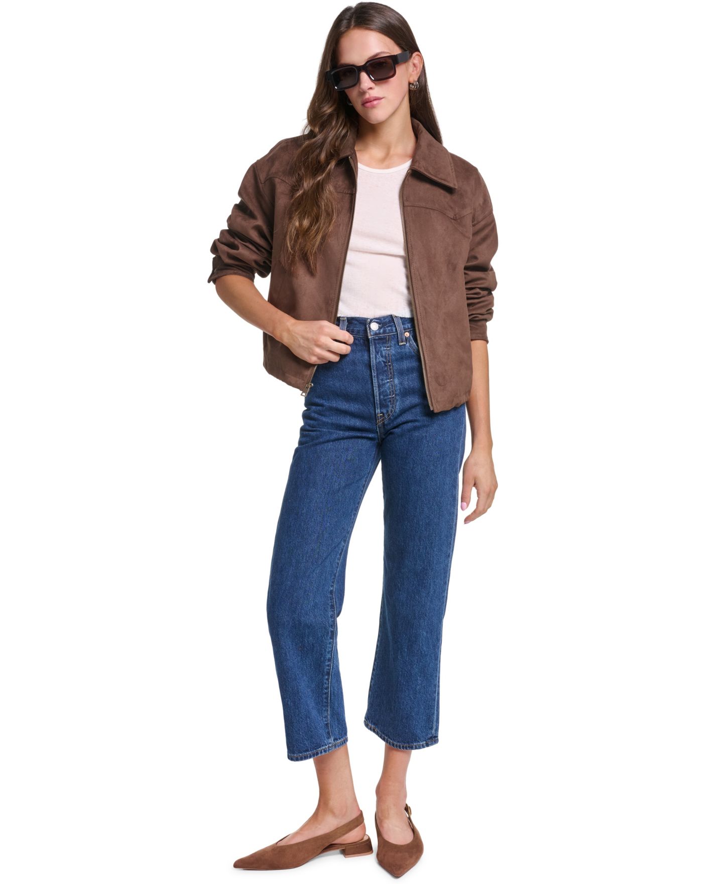 Женская куртка Levi's Western Yoke Bubble Hem, цвет: Кленовый — фото 3