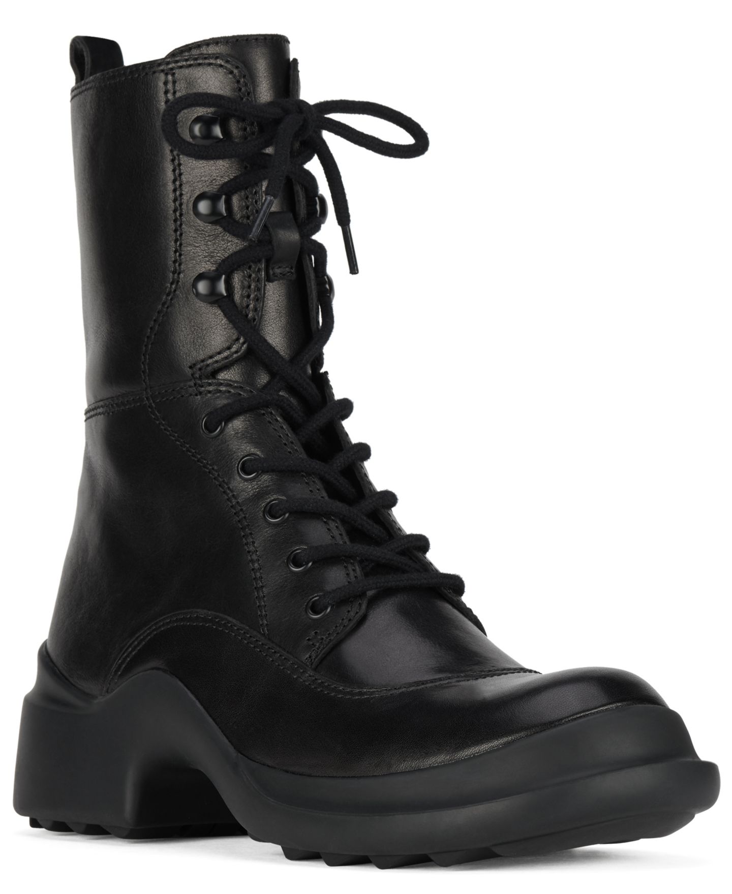 Женские ботинки Jeffrey Campbell Traipse Lace-Up Combat, цвет: Чёрный — фото 1