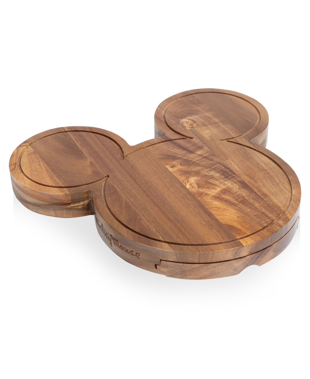 Toscana Disney Mickey Mouse 4-Piece Acacia Cheese Board Tool Set