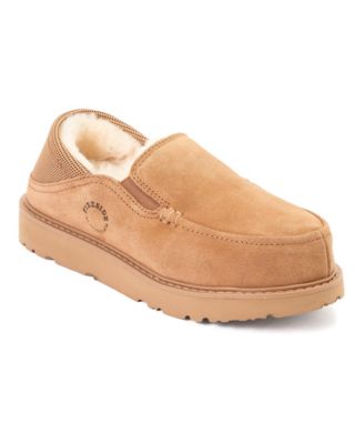 Women's Suede Water Resistant Sport Knit Loafer Slippers