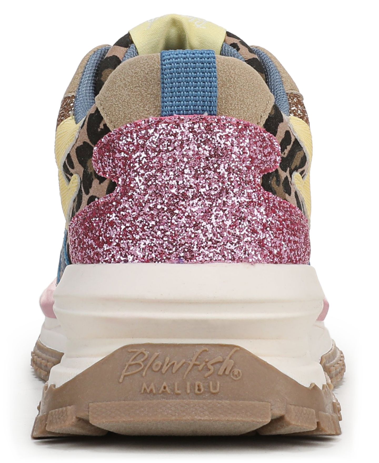 Женские кроссовки Blowfish Malibu Leo Retro Lace-Up Platform, цвет: Синий / Розовый — фото 3