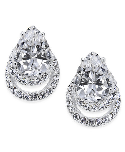 Danori Teardrop Crystal Post Earrings, Only at Macy's