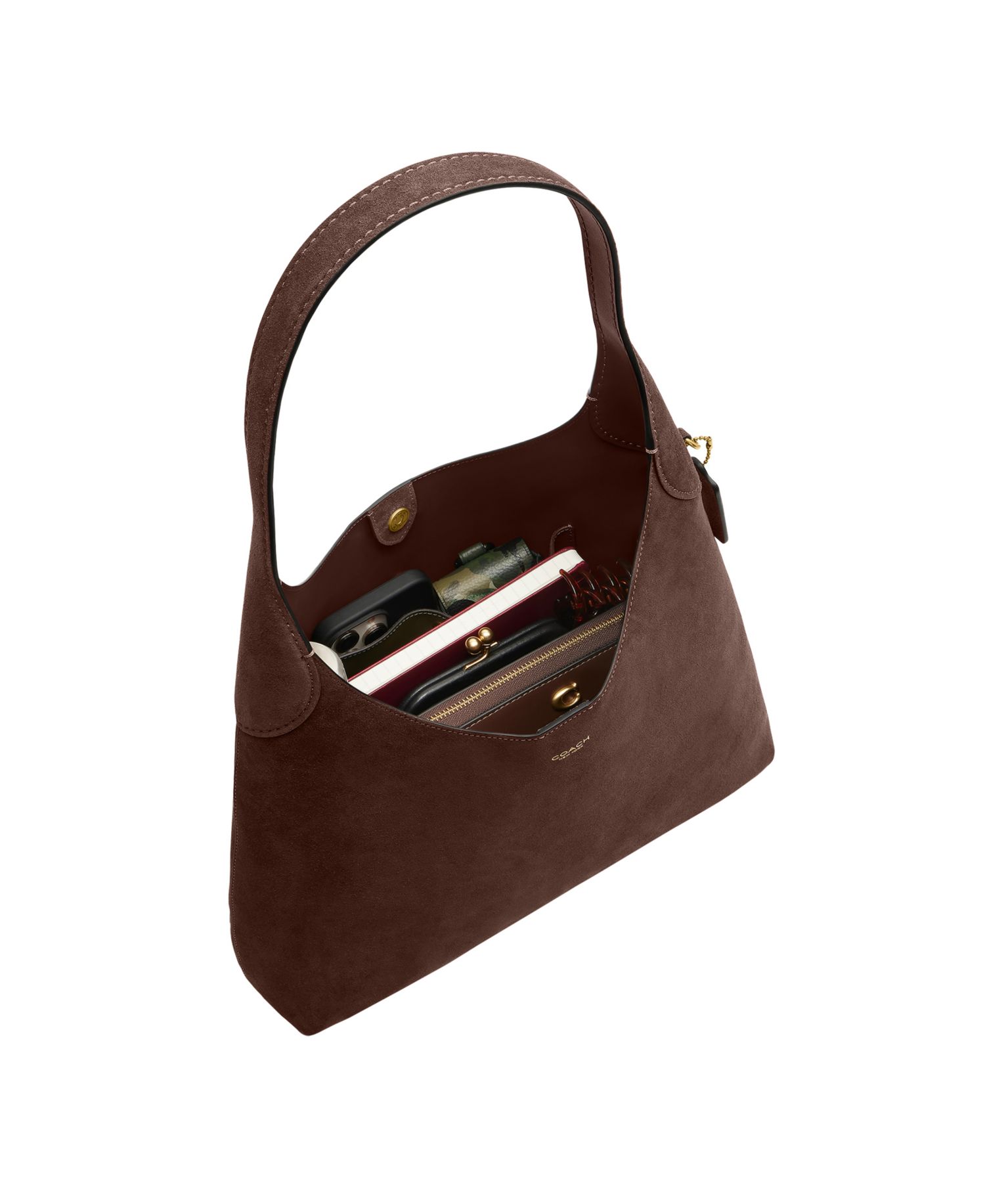 Brooklyn Large Suede Shoulder Bag 34