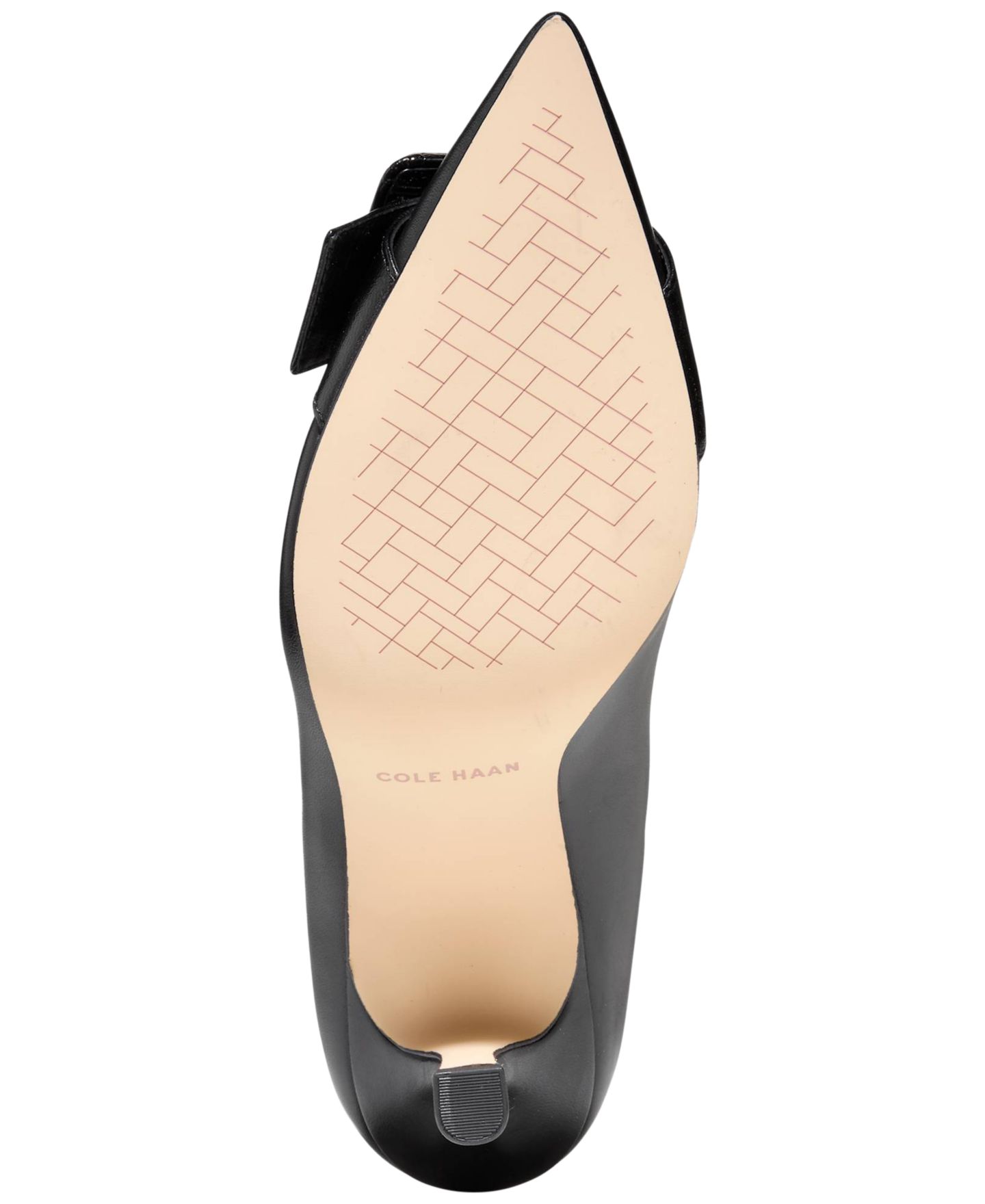 Женские туфли Cole Haan Fidela Buckle Pointed Toe Pumps, цвет: Чёрный кожаный — фото 5