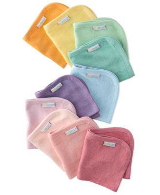 Baby Girls' Solid Washcloths, 10-Pack