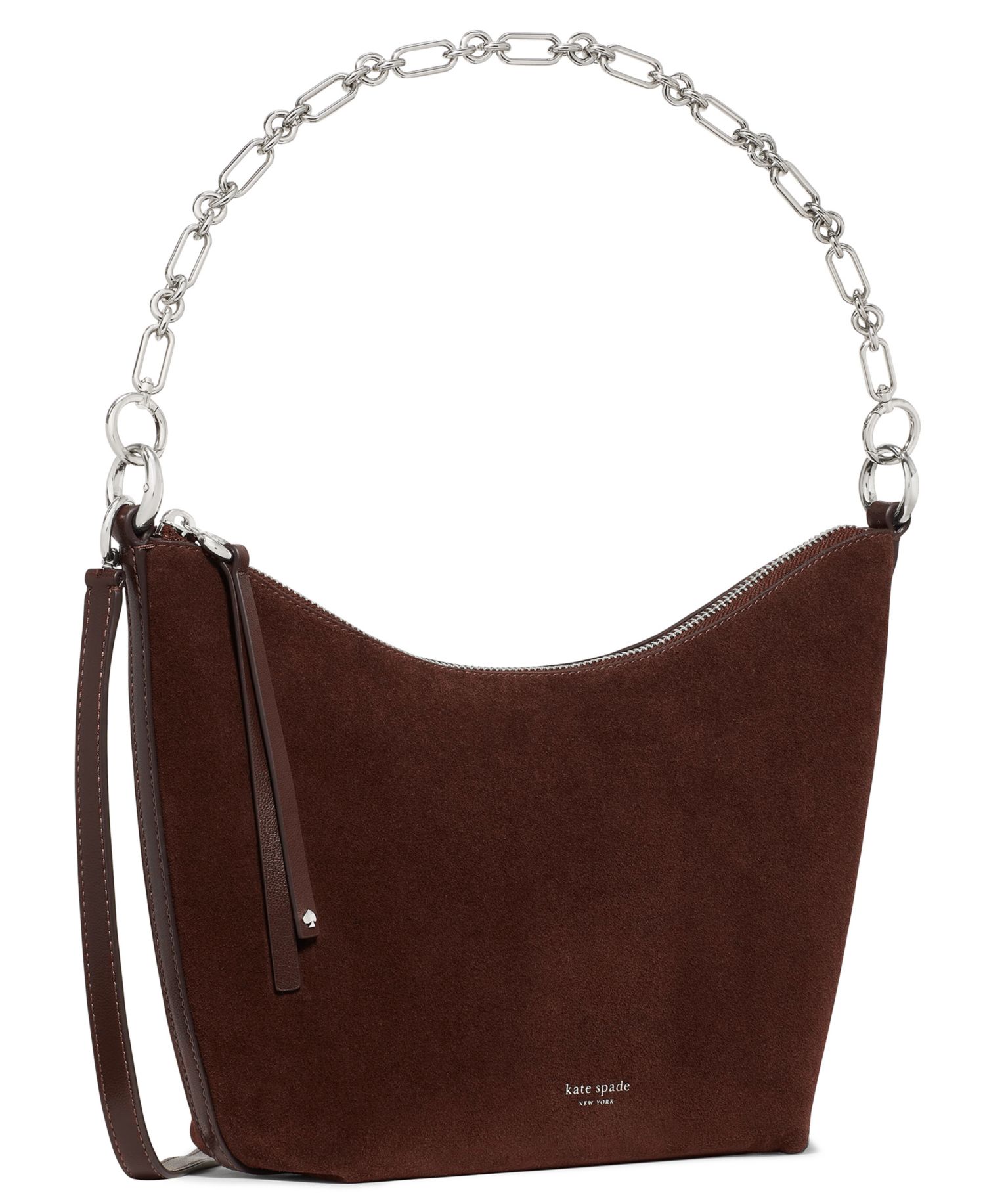 Halo Suede Small Chain Shoulder Handbag