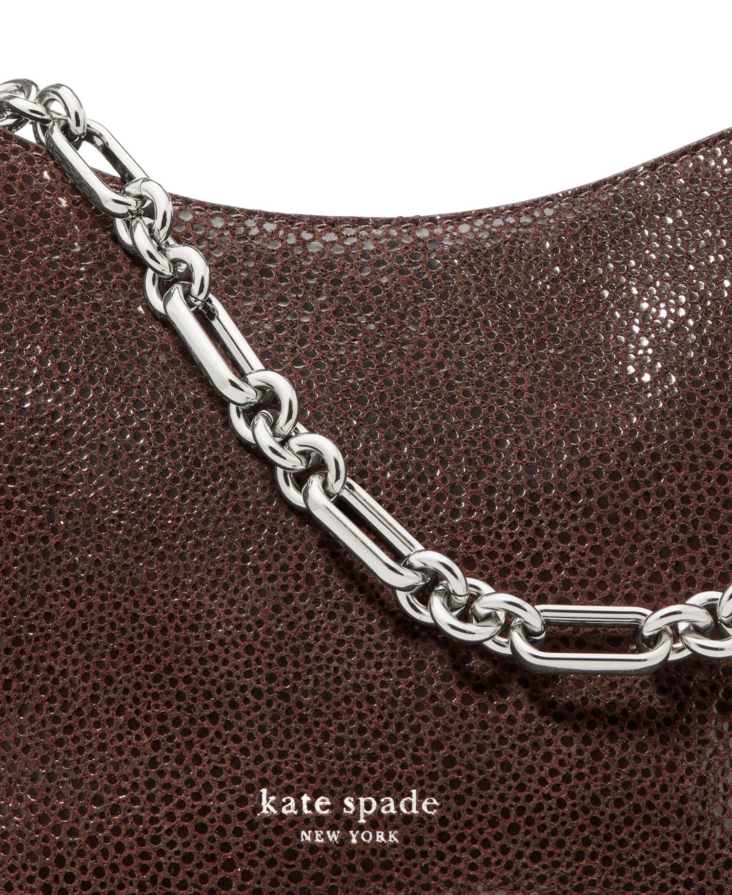 Halo Dot Chain Mini Suede Shoulder Bag