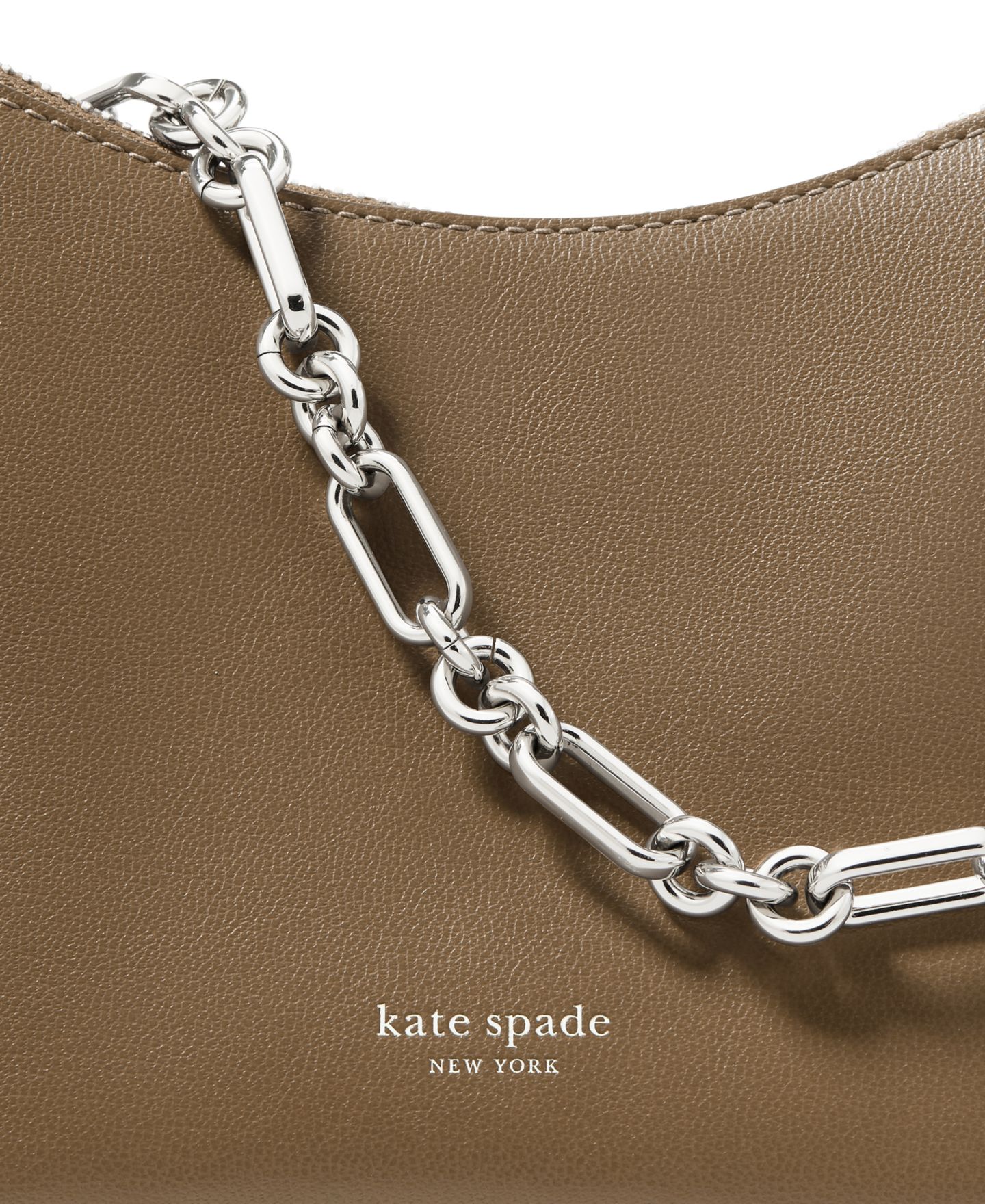 Женская сумка Kate Spade New York Halo Chain Small Leather Shoulder Handbag, цвет: Driftwood — фото 5