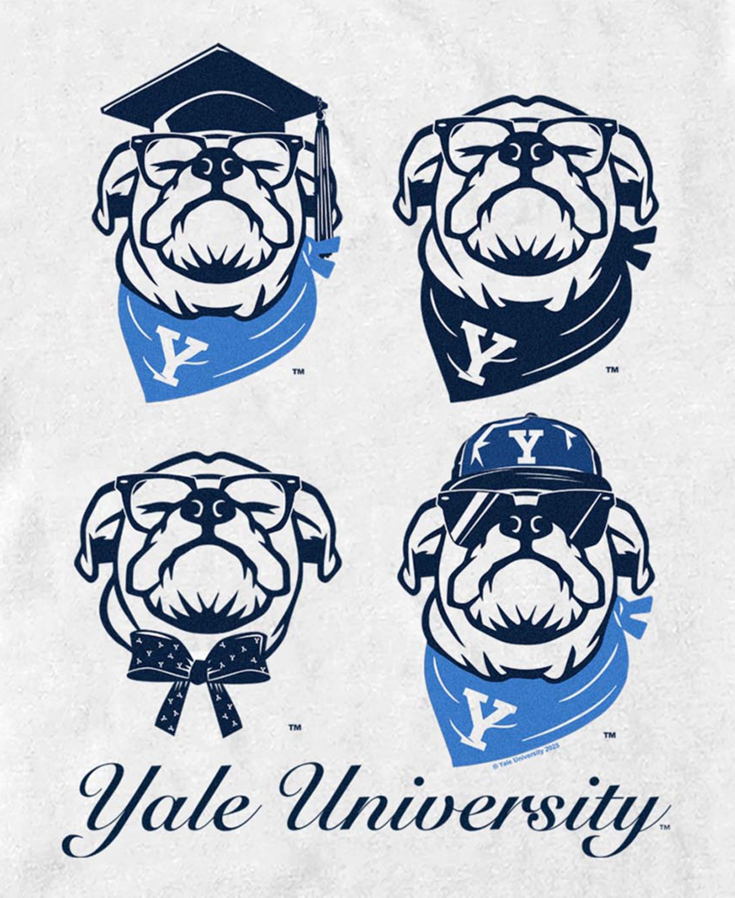 Men's Yale University Bulldogs Mascot Pop Art Graphic T-Shirt