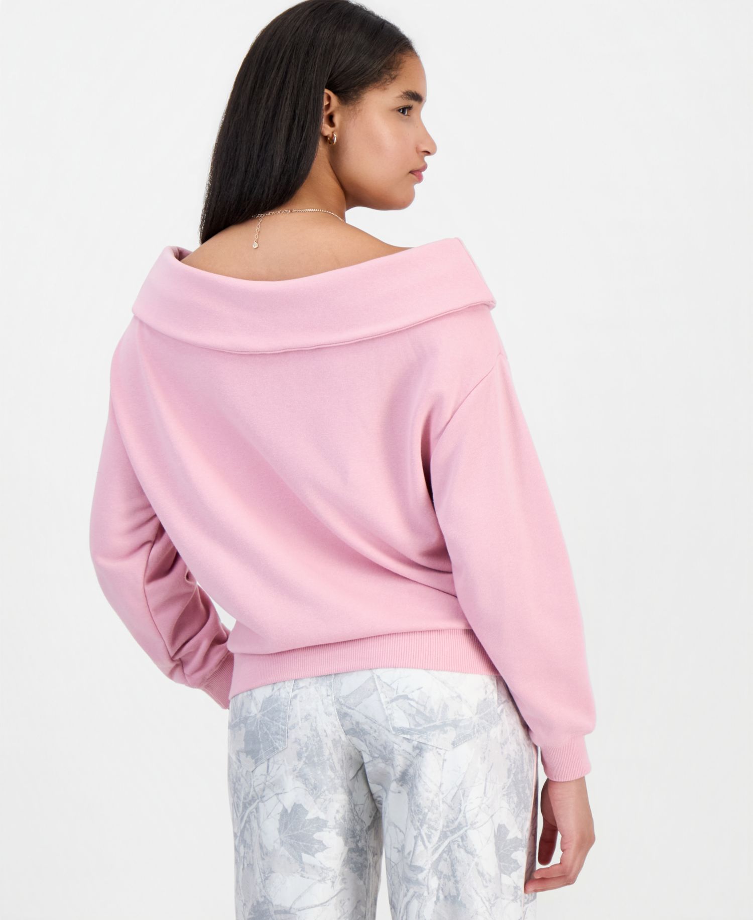 Juniors' Boat Neck Sweatshirt