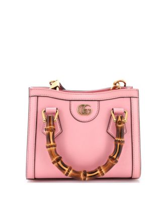 Mini Diana NM Bamboo Handle Tote Leather