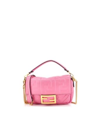 Mini Baguette NM Bag Zucca Embossed Leather