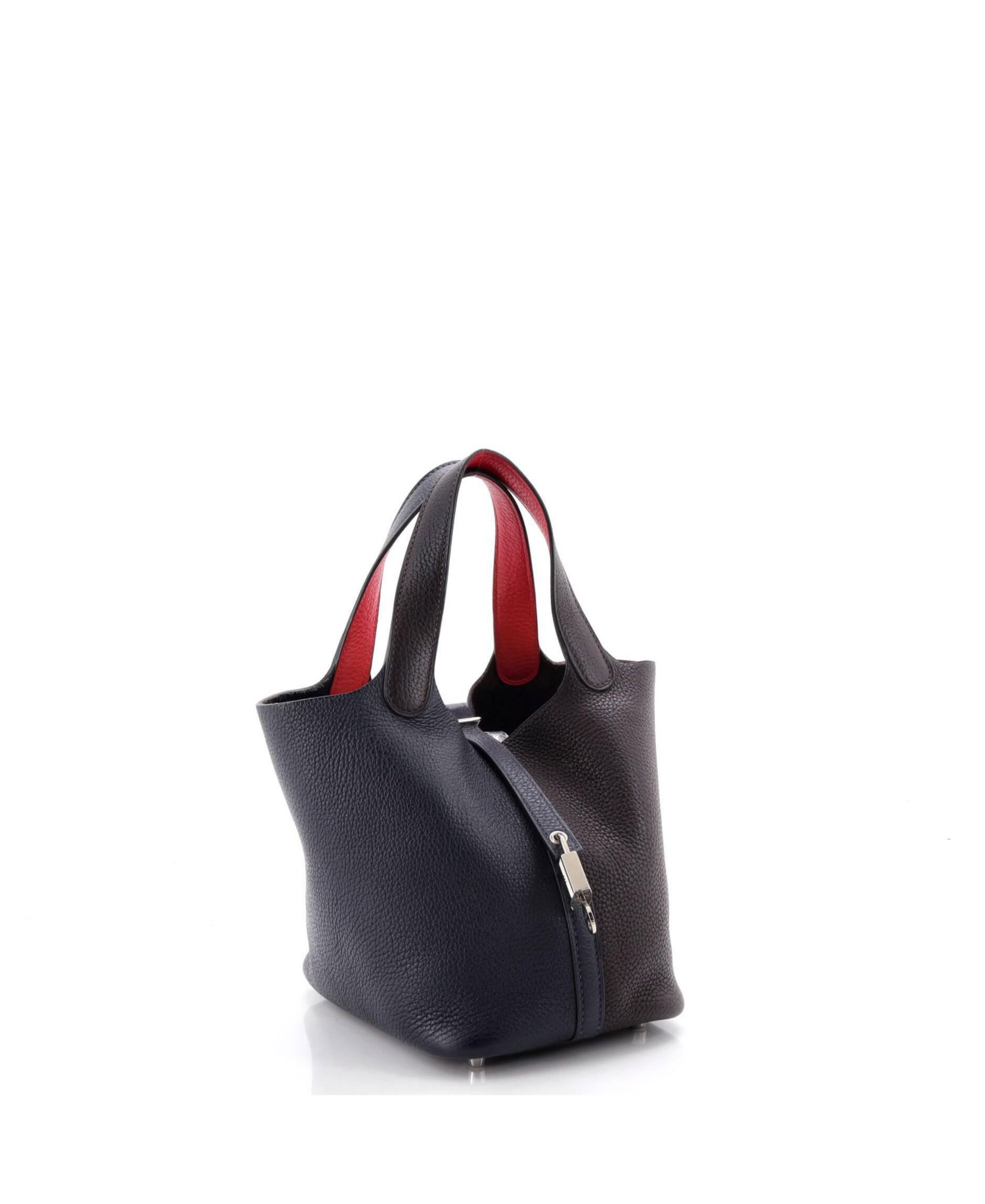Pre-Owned Hermes PM Picotin Lock Bag Tricolor Clemence