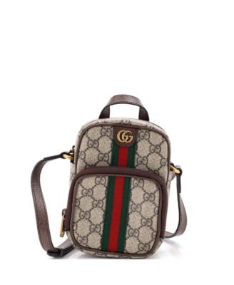 Mini Ophidia Top Handle Crossbody Bag GG Coated Canvas