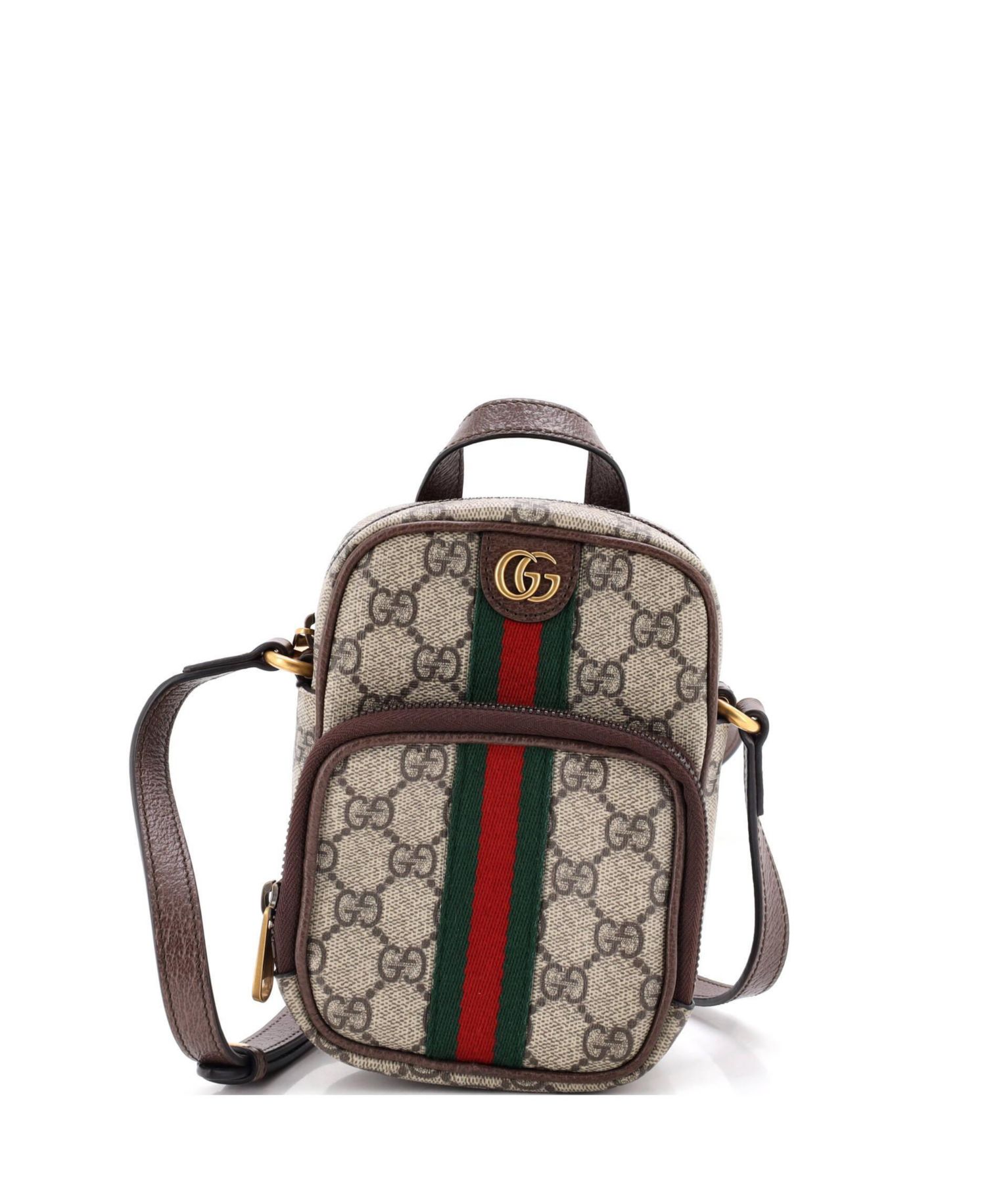 Mini Ophidia Top Handle Crossbody Bag GG Coated Canvas